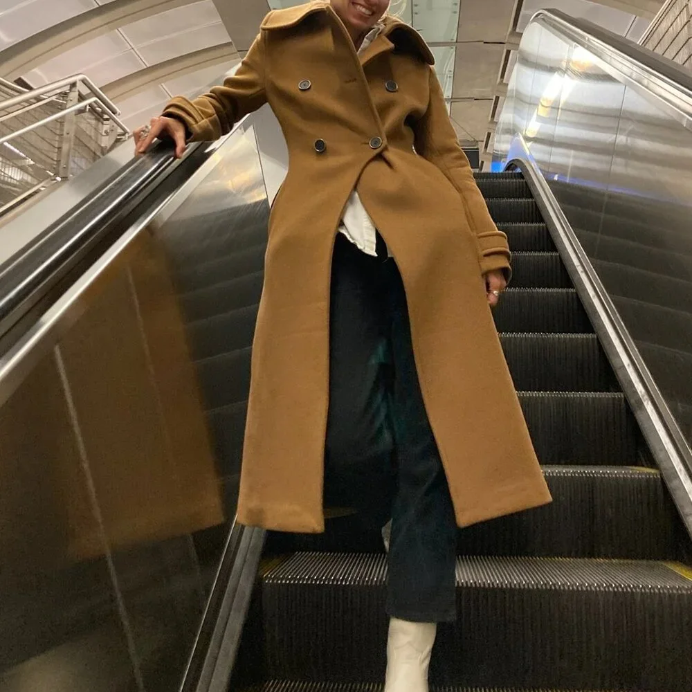 Mackage Elodie Wool Coat Size XS in Camel - Picture 14 of 16